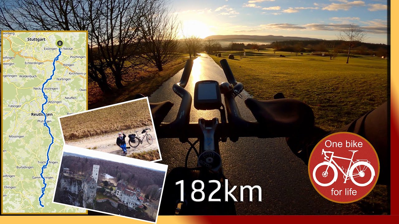 182 km Radtour auf die Schwäbische Alb | Falkenjagd Titan Bike
