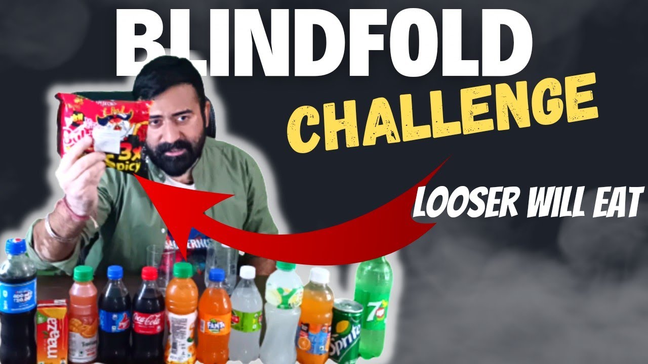 Guess The Cold Drink Challenge || Blindfold Challenge