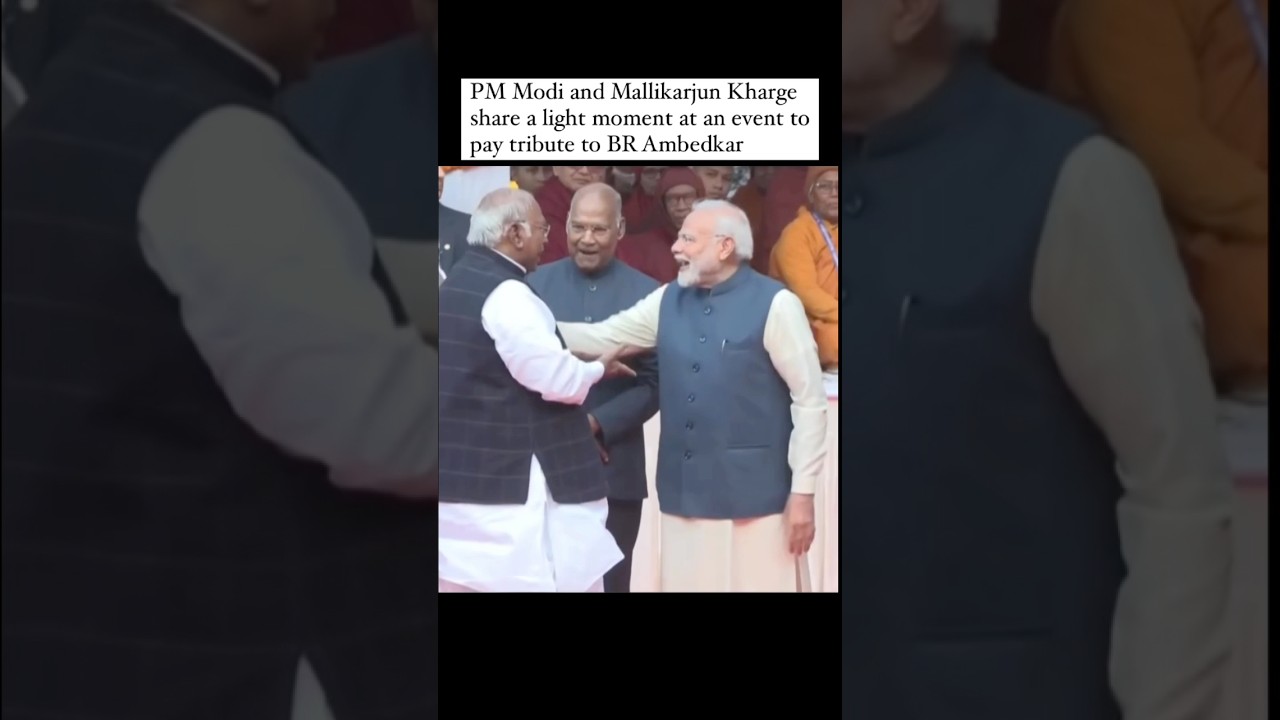 #WATCH What Happened When PM Modi Met Congress Prez Mallikarjun Kharge #viralmoment