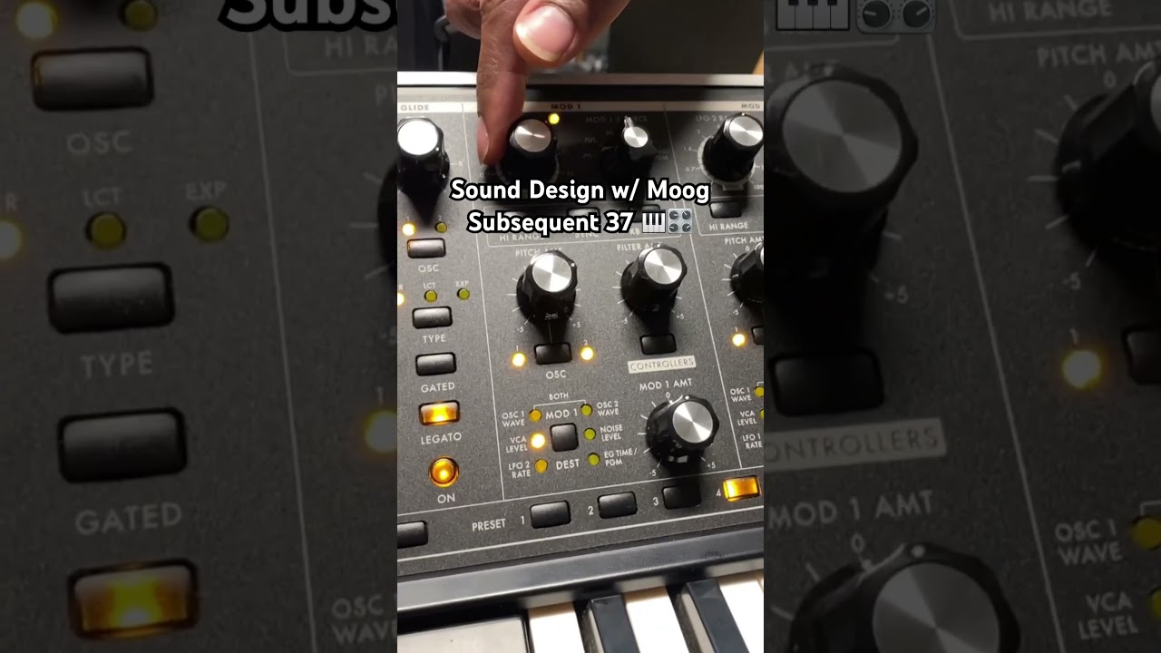 Moog Subsequent 37 🎹 #sounddesign