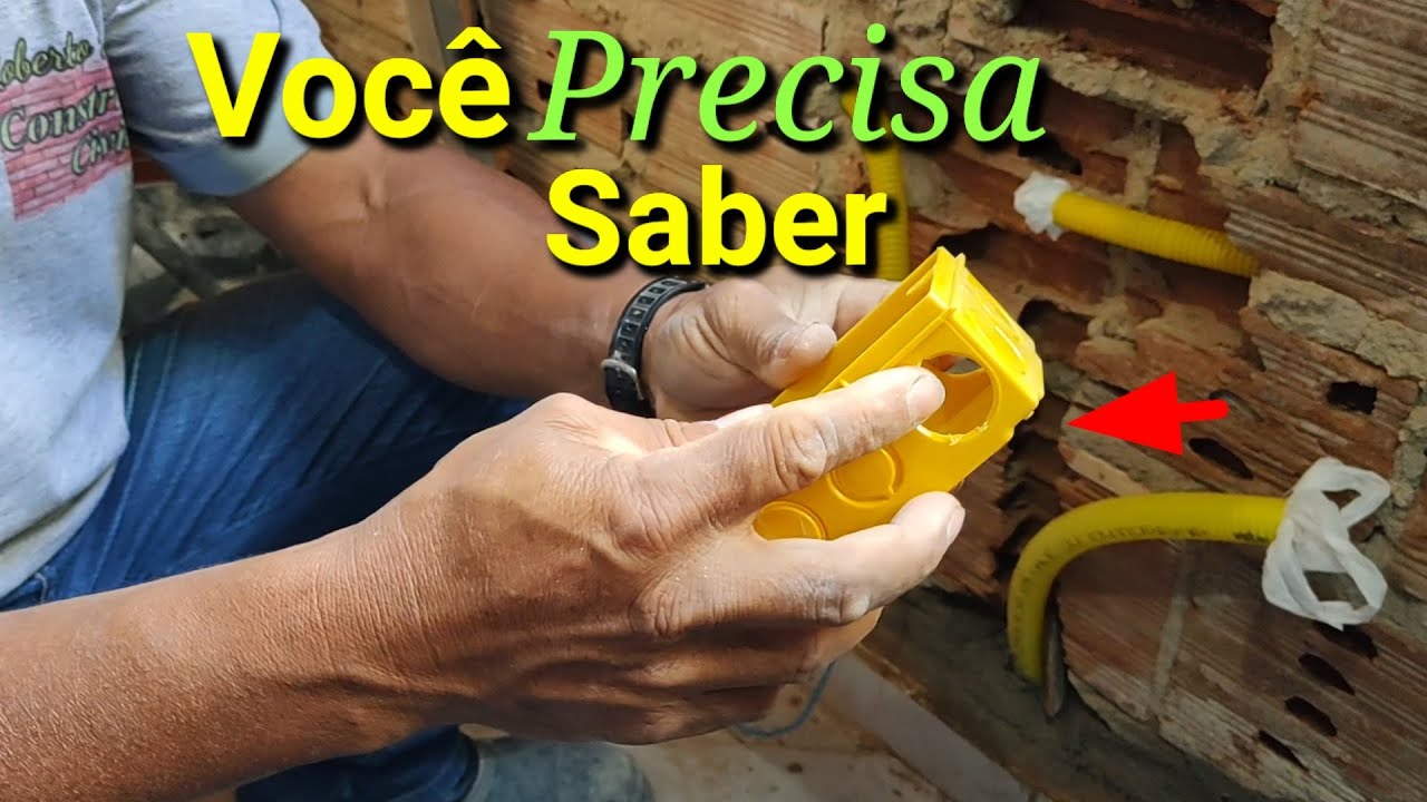 Técnica fácil de colocar caixa de luz na parede!