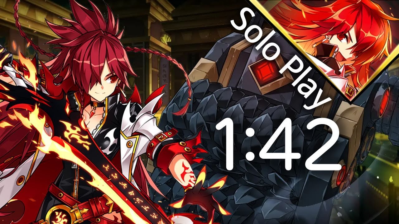 [Elsowrd KR/엘소드] 플레임 로드 페이크 시티 솔플 1:42 / Flame Lord Fake City 20-1 Solo Play 1:42