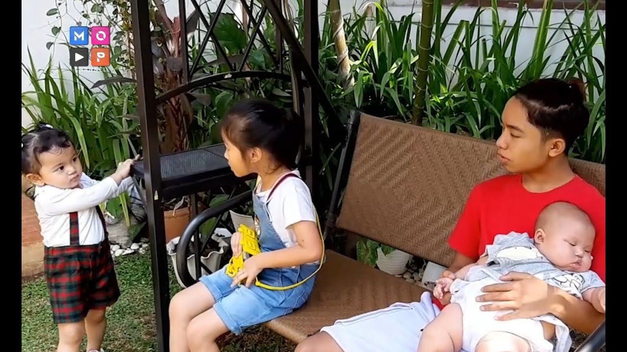 PENUH KASIH SAYANG, ONYO TEMANI ADIK-ADIKNYA BERMAIN DI AYUNAN - CUAP CUAP PAGI