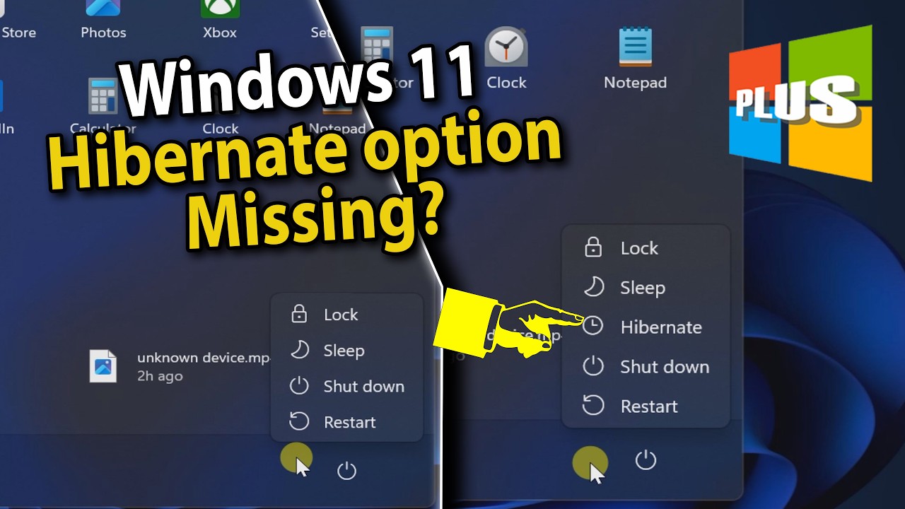 How to Add Hibernate to Power Menu in Windows 11