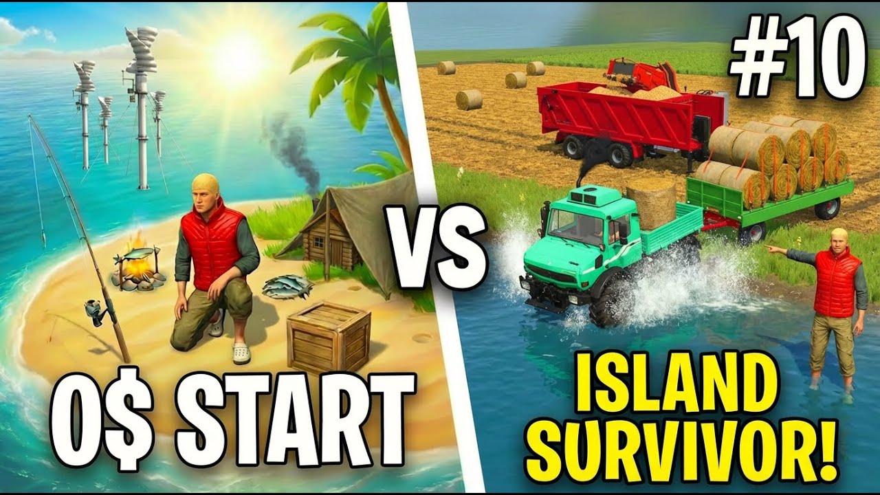 0$ для «Выжившего на острове»! 🌴 Только удочка… #10