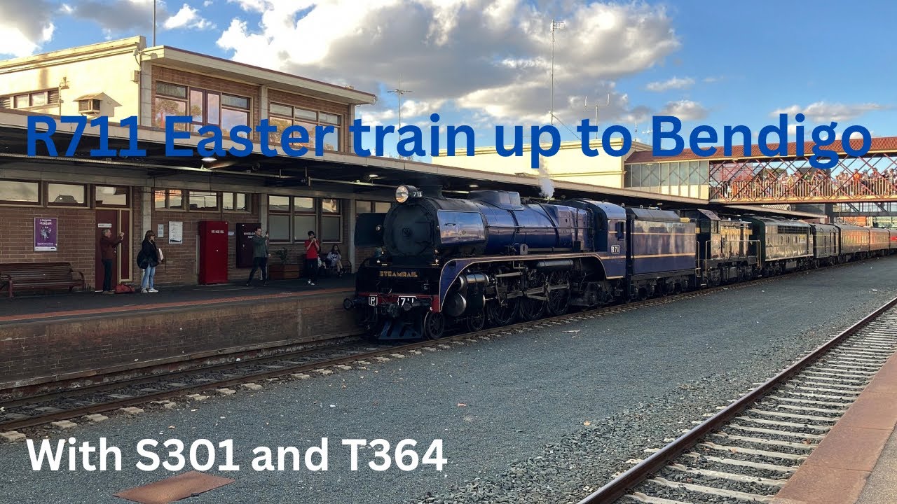 R711 Easter train up to Bendigo with S301 and T364