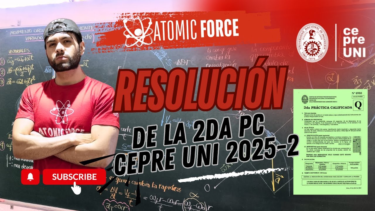 🔴RESOLUCION 2DA PC CEPRE UNI 2025-2📚💪