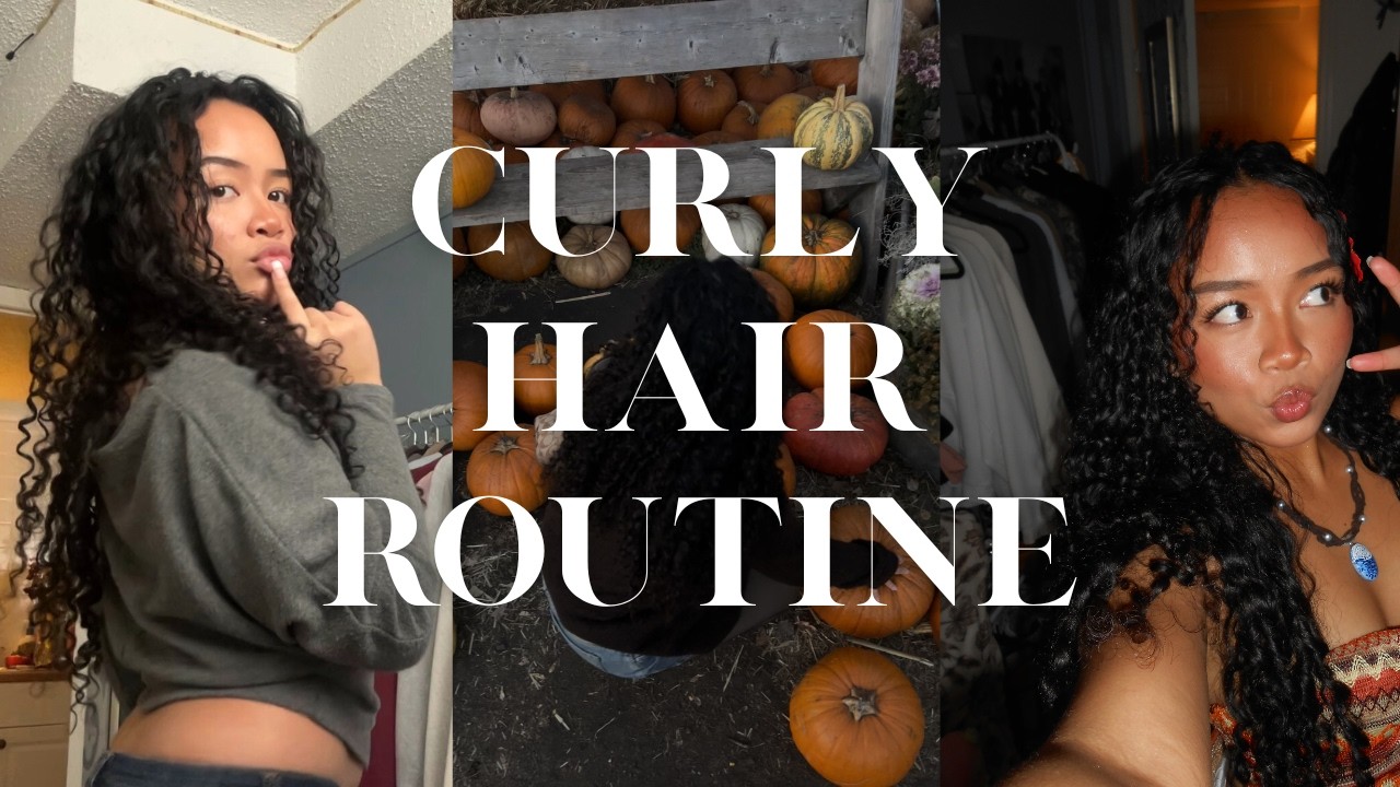 my curly hair routine!
