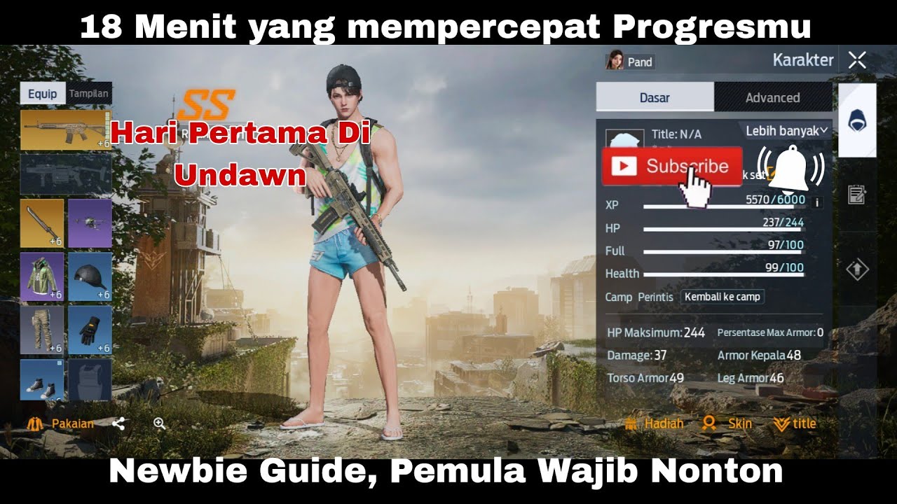 Guide Pemula Garena Undawn, Tips Memaksimalkan Progress Dihari Pertama, Newbie Wajib Tau,