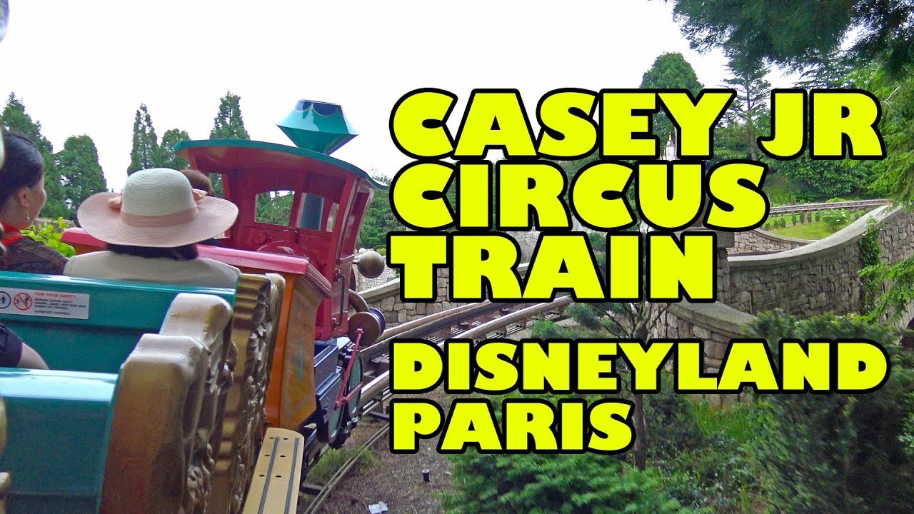 Casey Jr's Circus Train Powered Roller Coaster POV Disneyland Paris