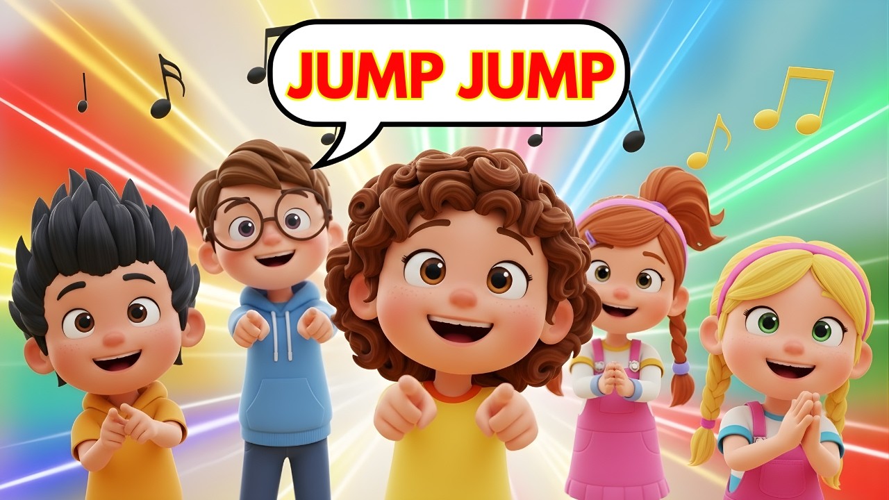 Jump Clap Dance 🕺 | Fun Action Song for Kids | Sing, Move & Play | Rhymeerookids