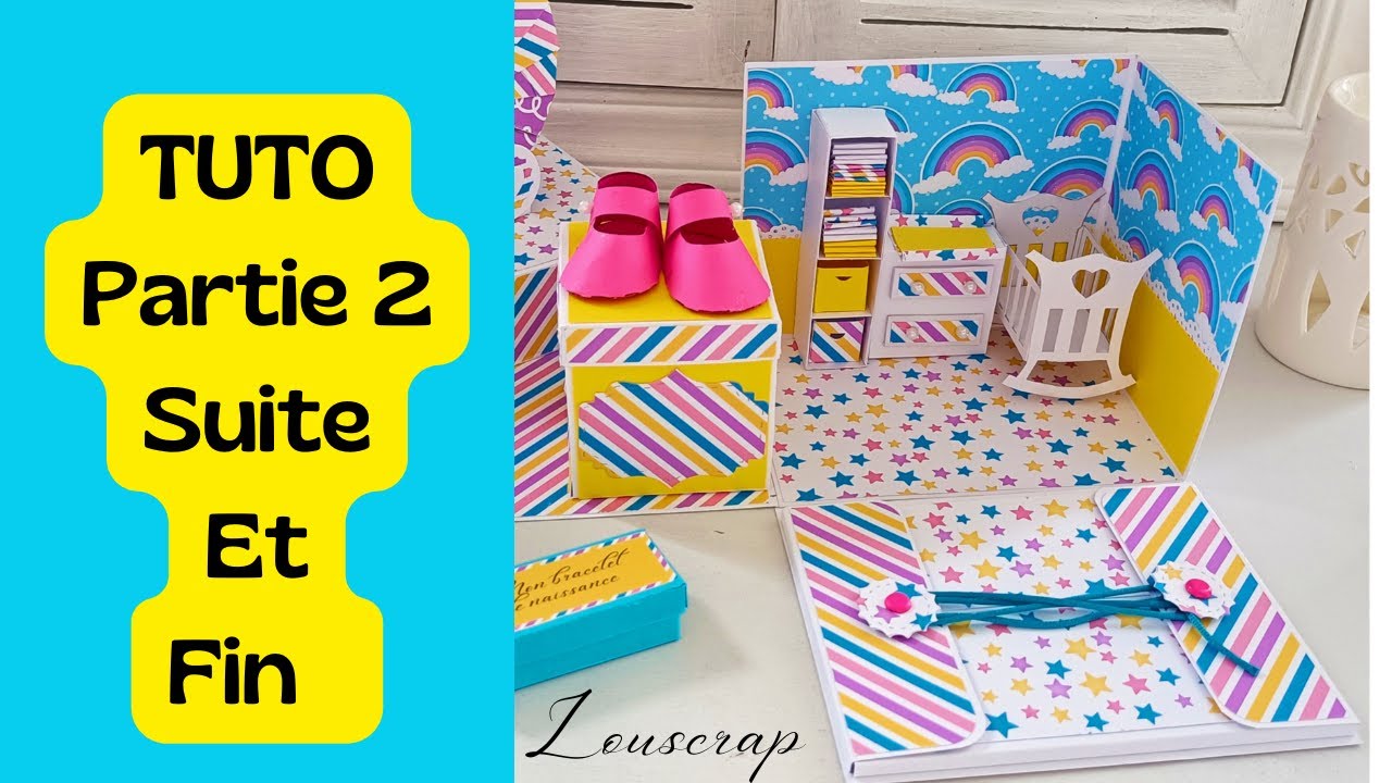 Tuto partie 2 boîte explosion bébé ma première année 