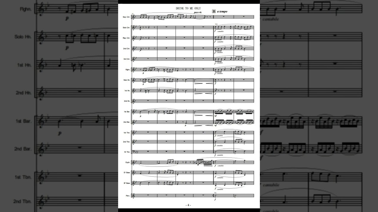 Drink to me only / Trad. arr. by Gordon Langford