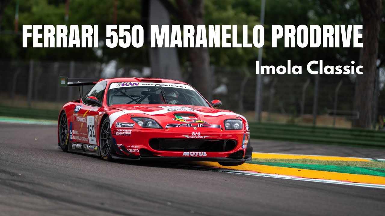 Ferrari 550 Maranello Prodrive at Imola Classic - incredible V12 sound