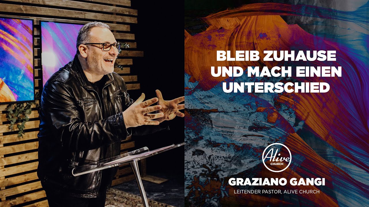 Bleib Zuhause und mach einen Unterschied | Graziano Gangi