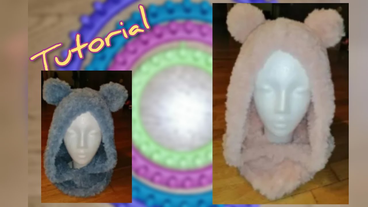 So arbeitest du eine kuschlig weiche Teddybärmütze auf dem Strickring