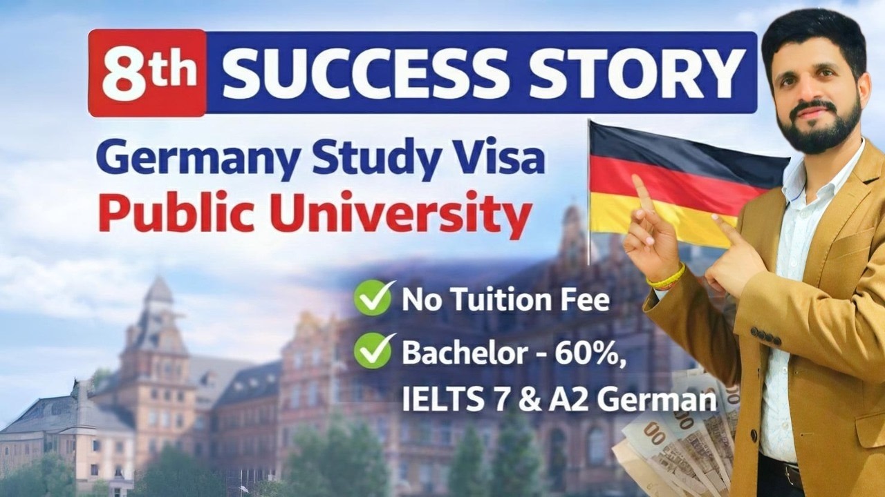 Study In Germany | 8th Success Story | Public Universities | Germany Study Visa | Crown Immigration