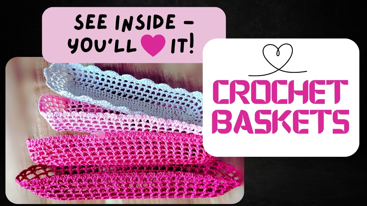 Crochet a gift basket. EASY and VERY FAST!