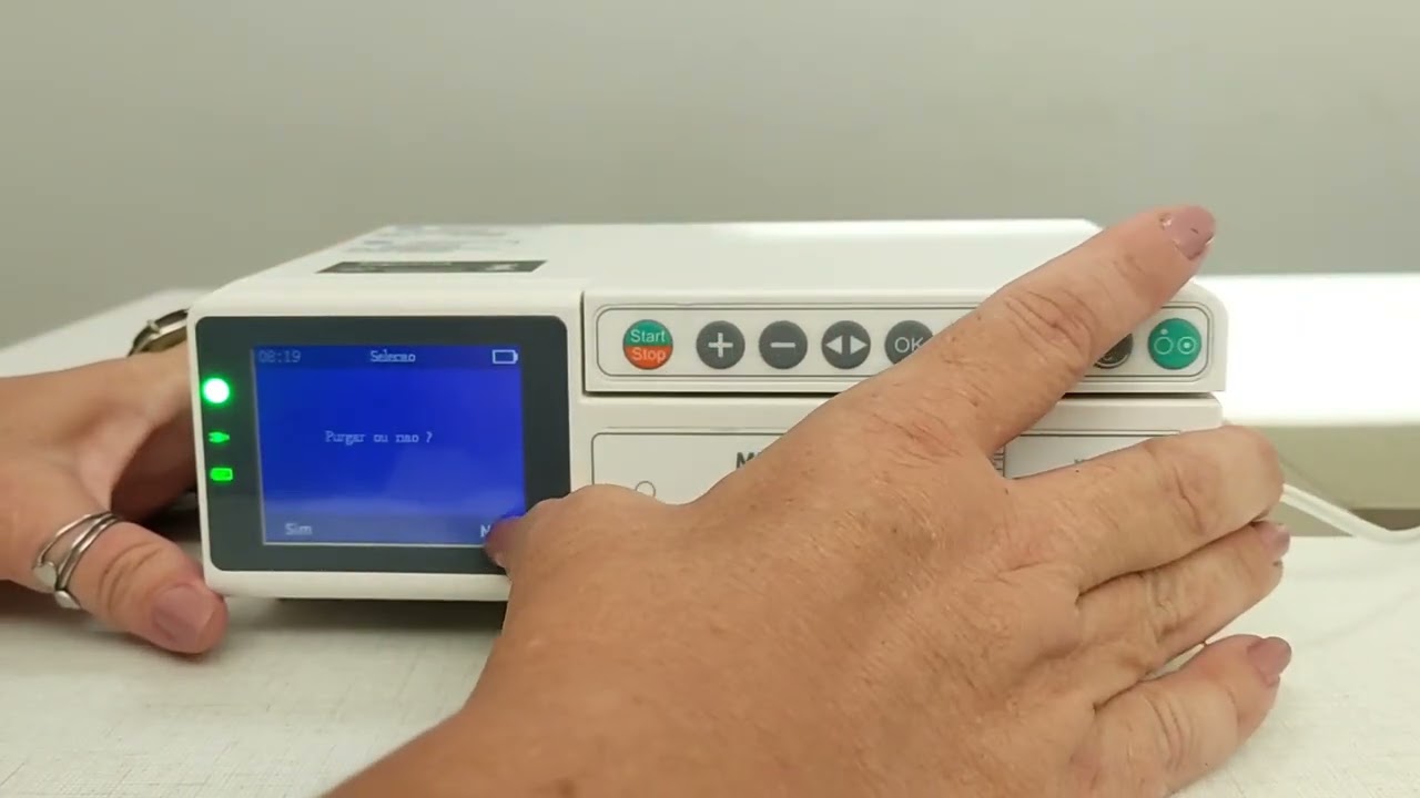 Treinamento da Bomba de Infusão MDK MED MI 20.
