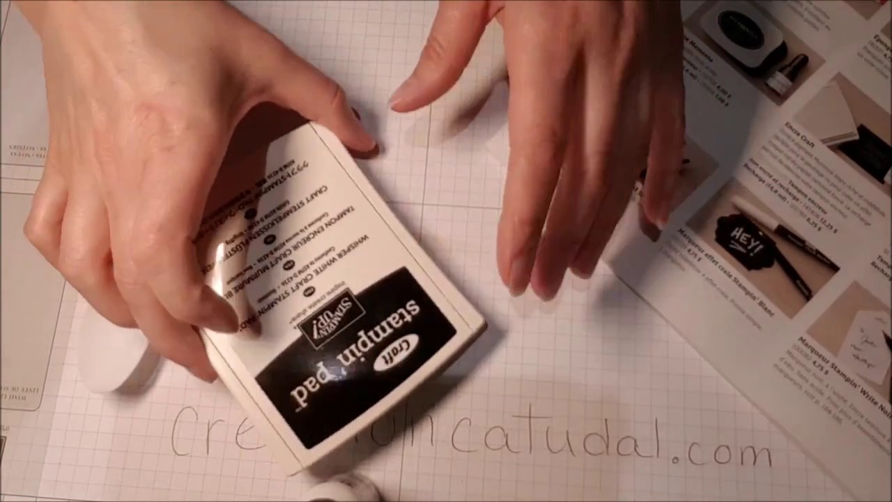Comment encrer le tampon encreur Craft blanc Stampin' Up!