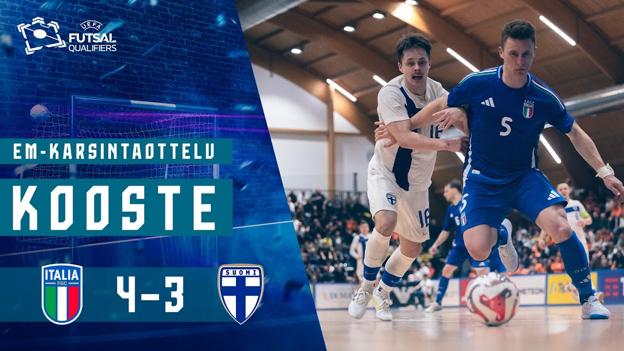 Futsal Highlights (10 min.) | Italia–Suomi 4–3 | UEFA Futsal EURO 2026 -karsinnat | 16.4.2025