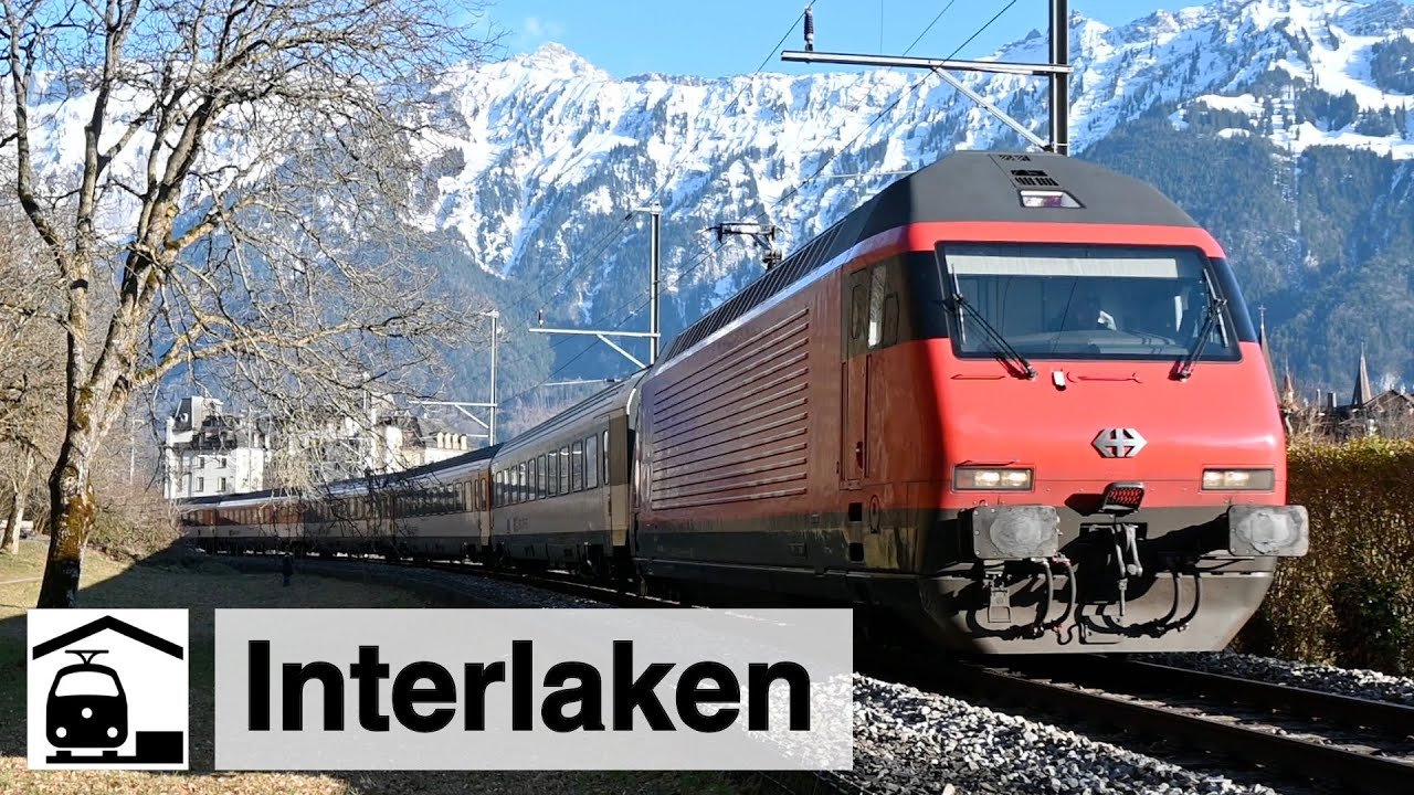 ICE, IC, EC, RE und R zwischen Interlaken Ost und West