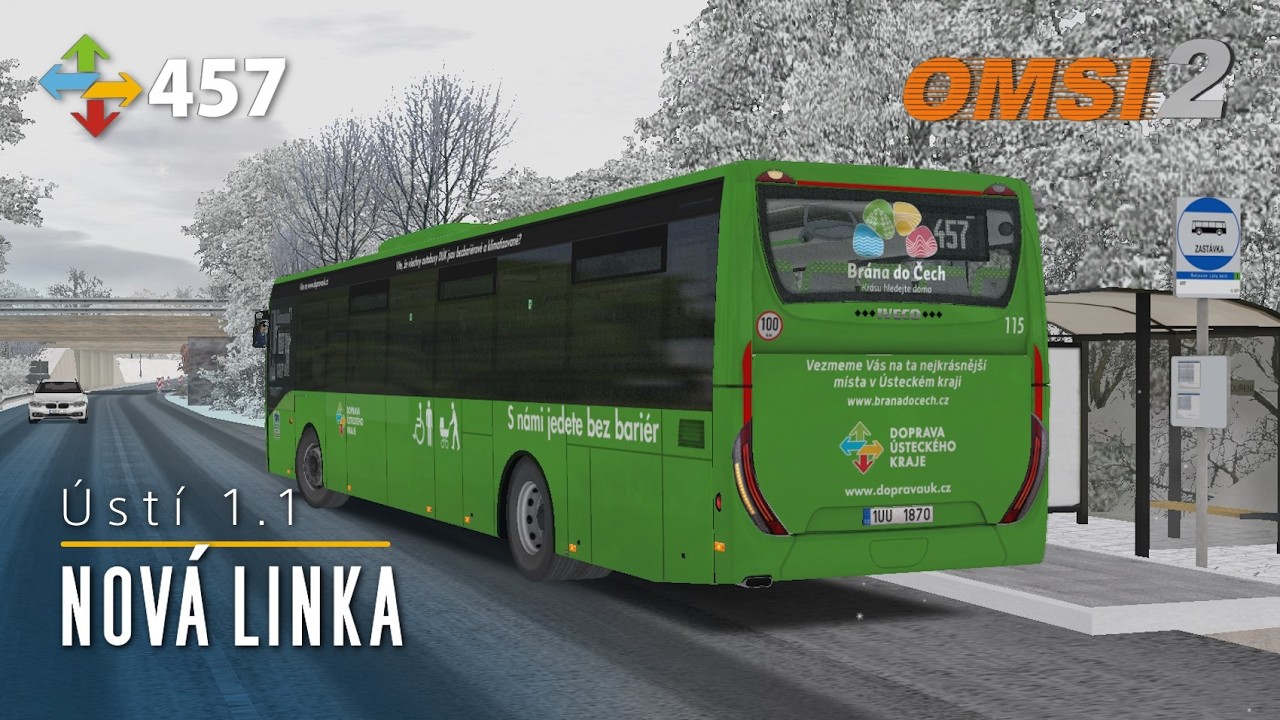 OMSI 2 #240 - Regionální linka DÚK s 13M Crosswayem (Synergy úprava)
