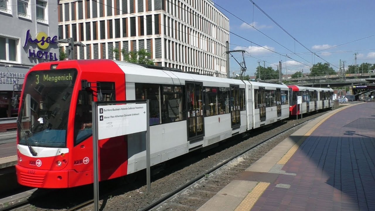 COLOGNE TRAMS Koln Stadtbahn & Koln U Bahn - Koln Messe Deutz Lines 1, 3, 4 & 9