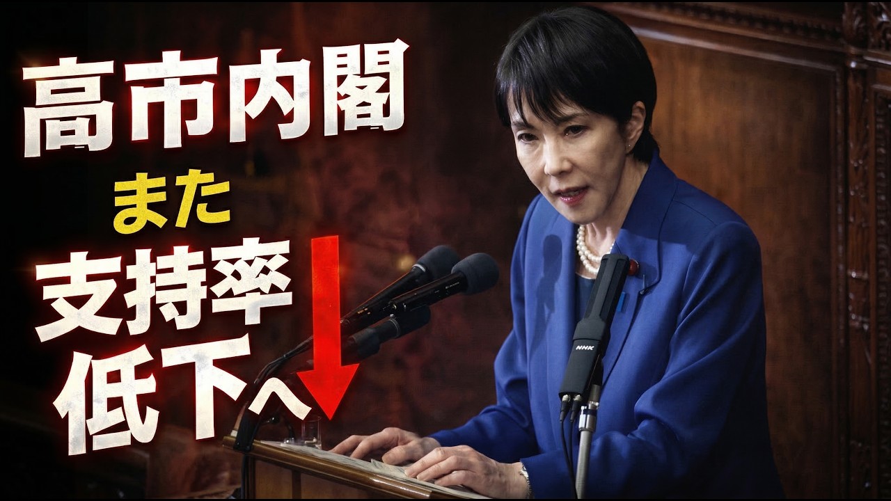 高市内閣支持率低下。なぜ下がるのか？安冨歩東京大学名誉教授。一月万冊清水