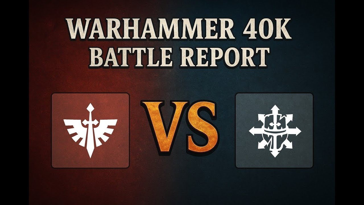 Dark Angels (Gladius) vs Chaos Knights (Houndpack) | Warhammer 40k Battle Report