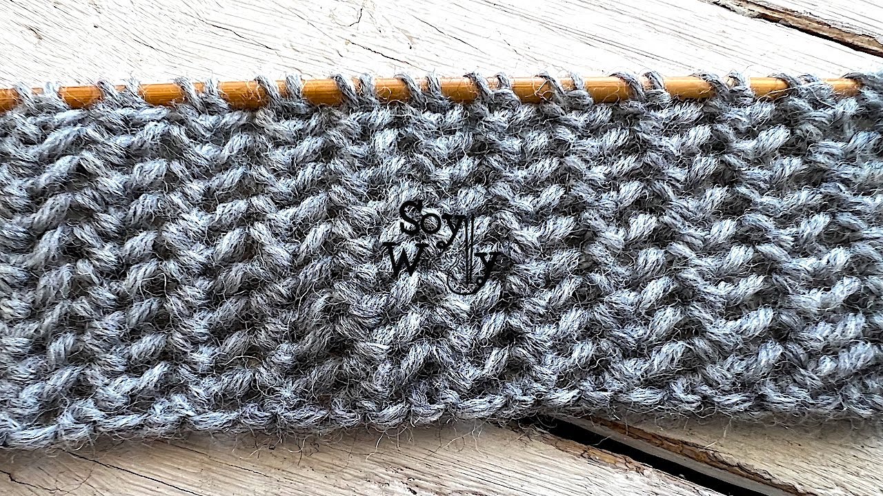 Cómo tejer Punto Turco original en dos agujas: Encaje súper fácil en una sola vuelta - Soy Woolly