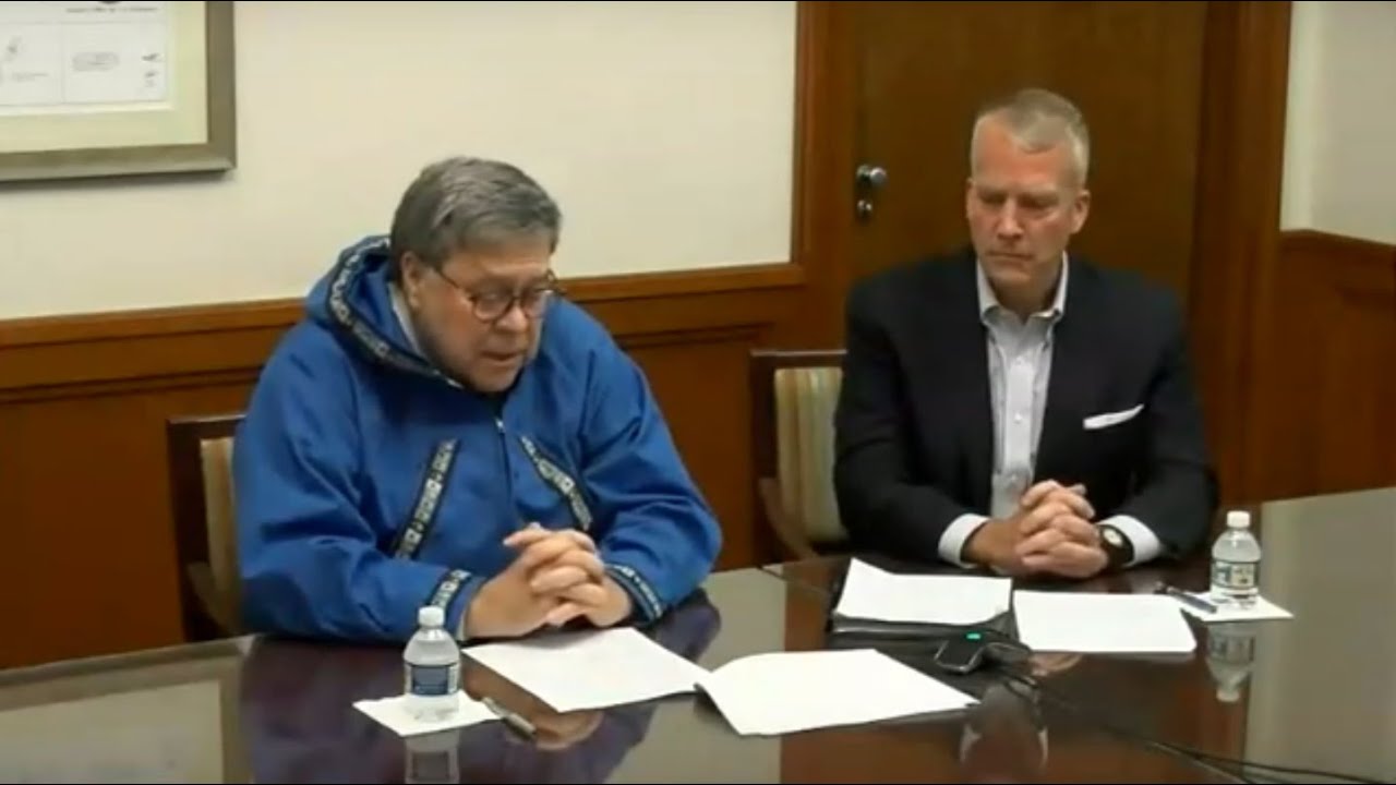A.G. William P. Barr Gives Remarks Through Video Conference to the Alaska Federation of Natives