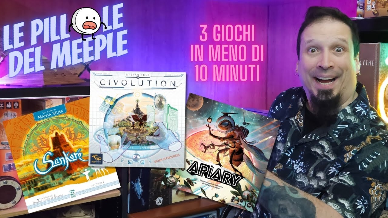 CIVOLUTION, SANKORÈ, APIARY | Le Pillole del Meeple