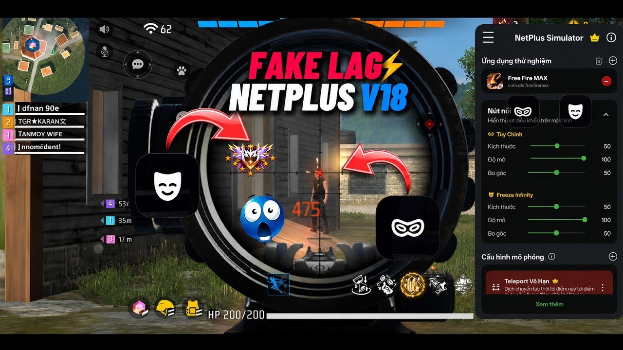 FAKE LAG NetPlus V18👑 | FREEZE + V2 + TELEKILL + GOST  💥 | FF OB54 ANTIBAND 💯 | BESTU OFFICIAL