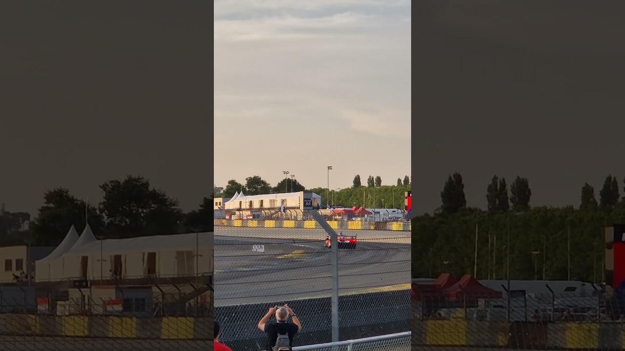Le Mans sunset fly-by 