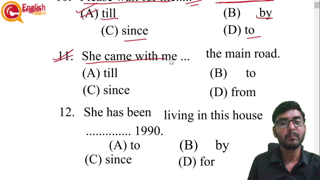 Preposition Exercise For All Exams | Objective Grammar Preposition