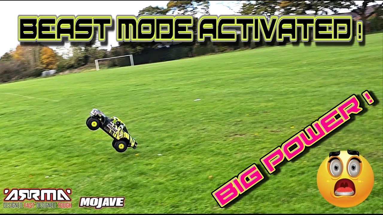 BEAST MODE ACTIVATED  OUR NEW ARRMA MOJAVE - BEST RC TROPHY DESERT TRUCK TRUGGY SO POWERFUL
