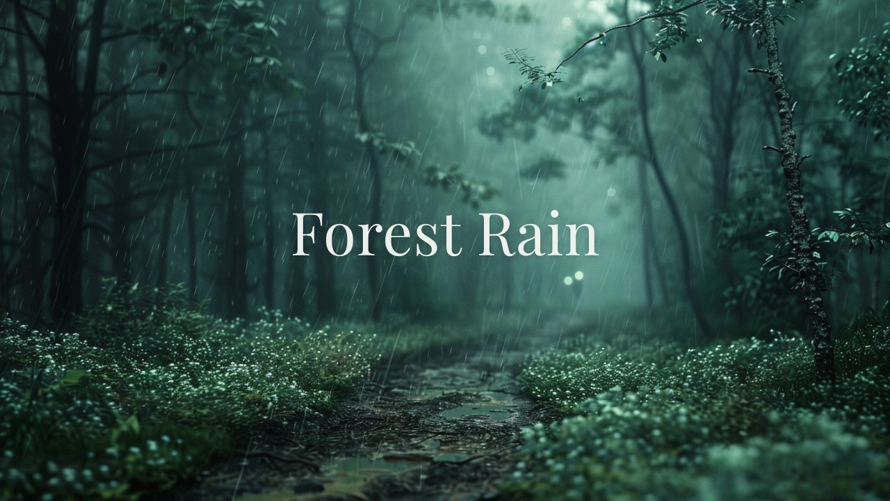 Soft Rain & Piano in a Deep Forest 🌧️ Relaxing Music for Sleep & Focus