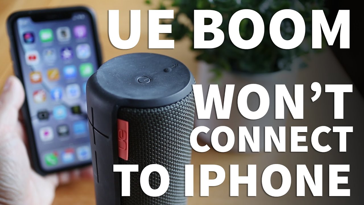 UE Boom не подключается к iPhone &mdash; UE Boom Speaker не подключается к Bluetooth