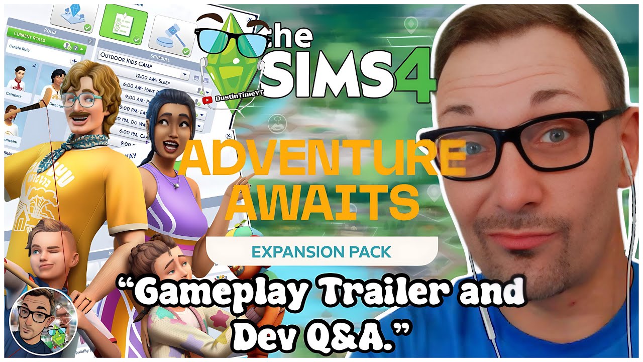 Sims 4 Adventure Awaits Gameplay Trailer Reaction and Dev Q&A #eapartner #sims4 #gaming #thesims4