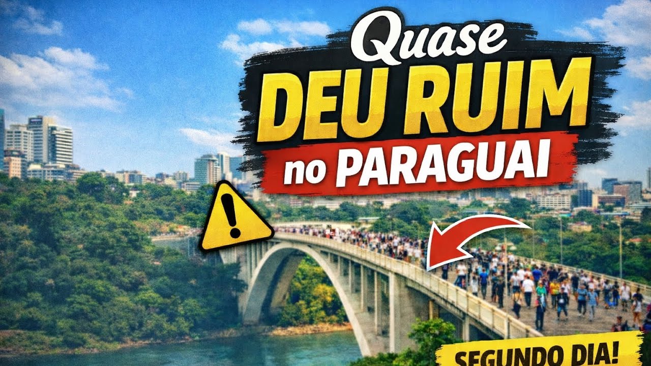 MEU SEGUNDO DIA MORANDO NO PARAGUAI (FOI TENSO) FUI PARADO NA FRONTEIRA 