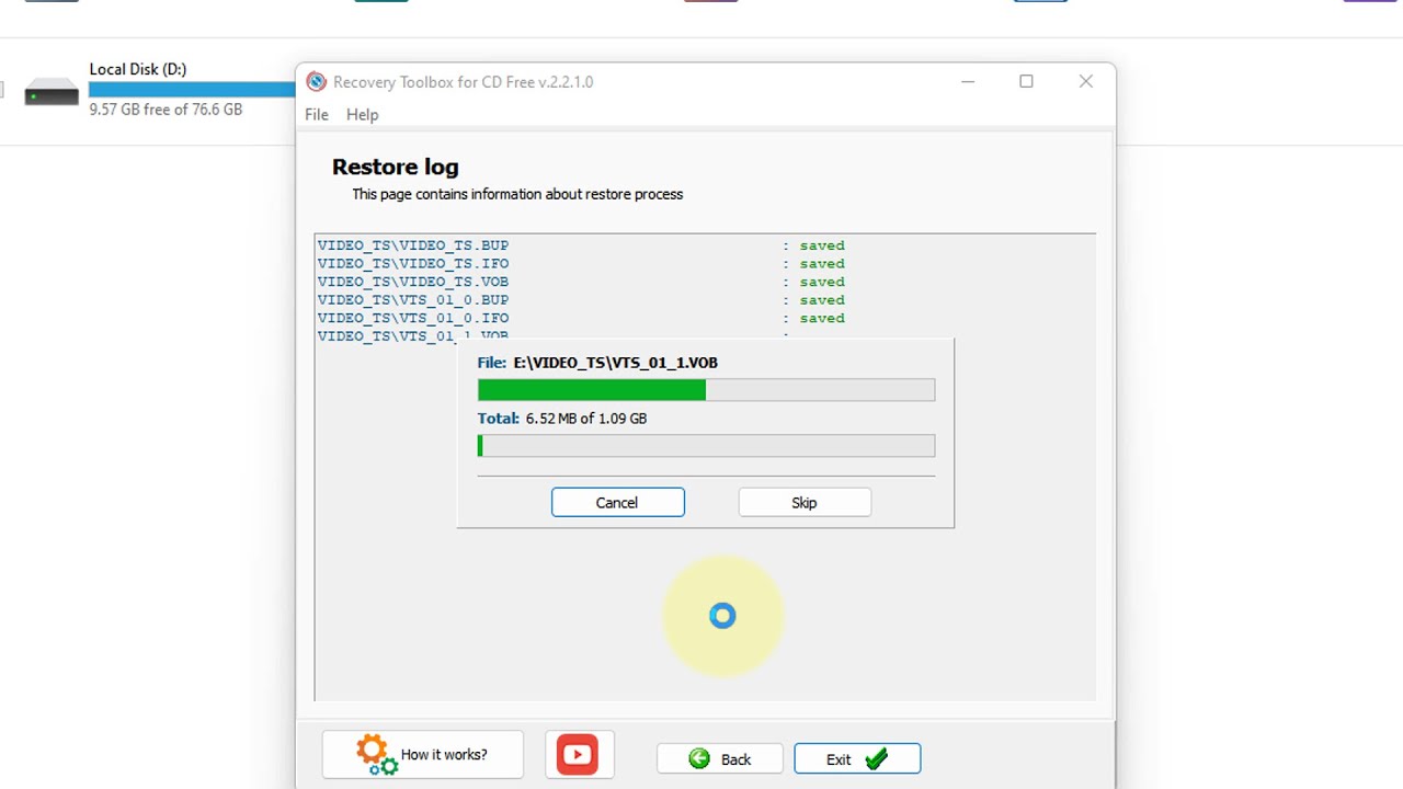 How to Recover corrupted DVD / CD files for free on Windows PC