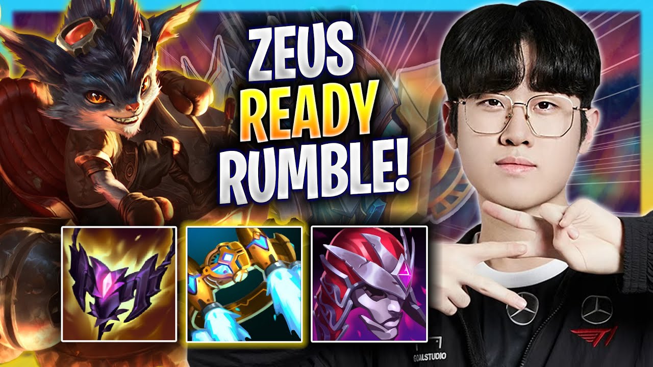 ZEUS IS READY TO PLAY RUMBLE! - T1 Zeus Plays Rumble TOP vs Poppy! | Bootcamp 2023