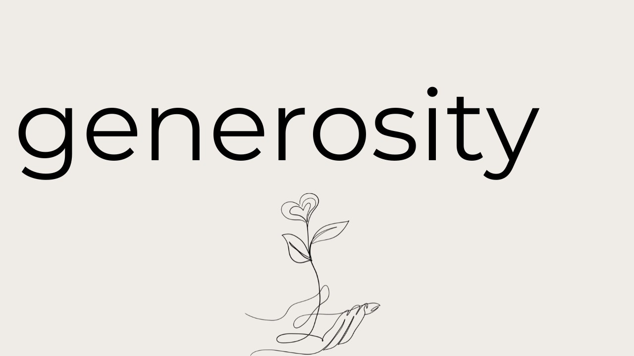 Generosity | Persistent & Sacrificial Prayer