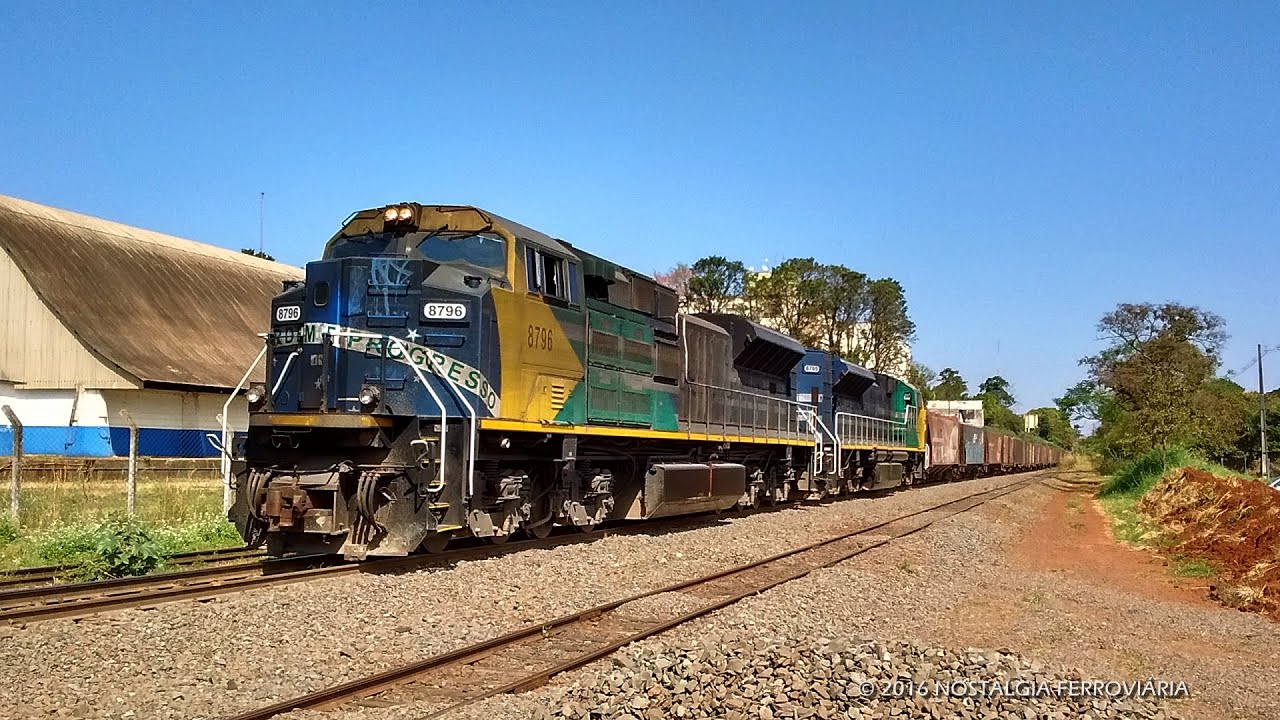 |HD| Trem RUMO ALL K58 arrancando com Duplex de SD70Ace-BB Ordem e Progresso de Maring&aacute; - PR