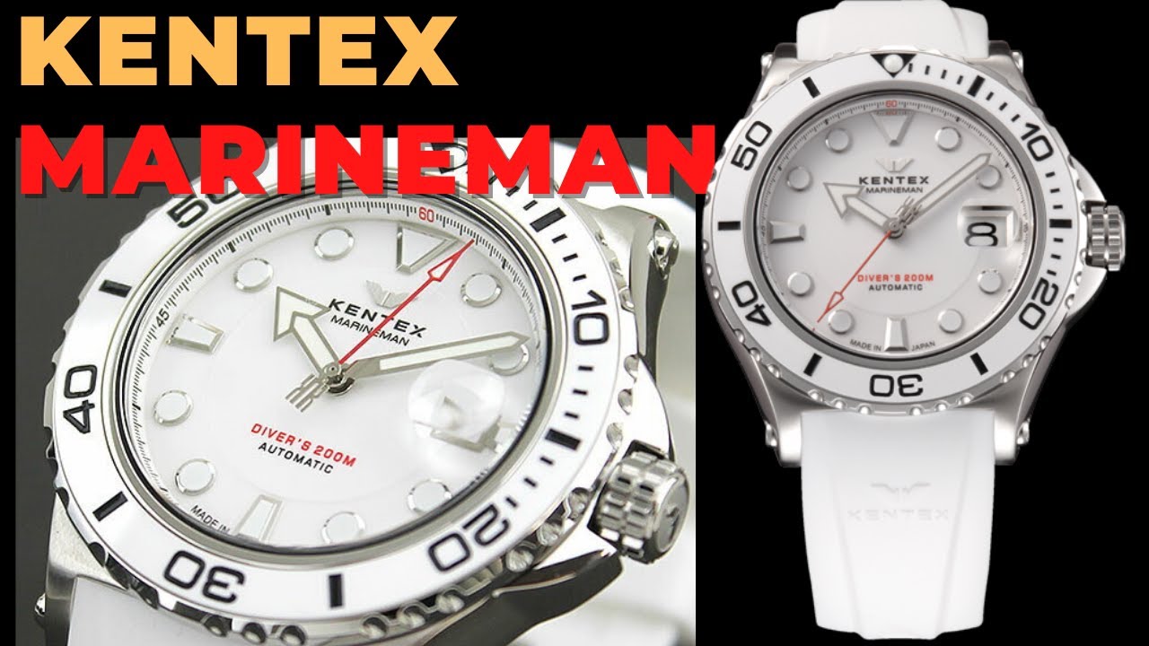 Белый дайвер Kentex Marineman Seahorse II