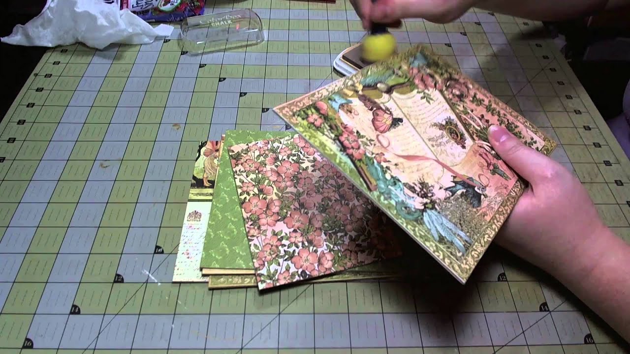 Scrapbook Tutorial: Chipboard Gate Fold Album