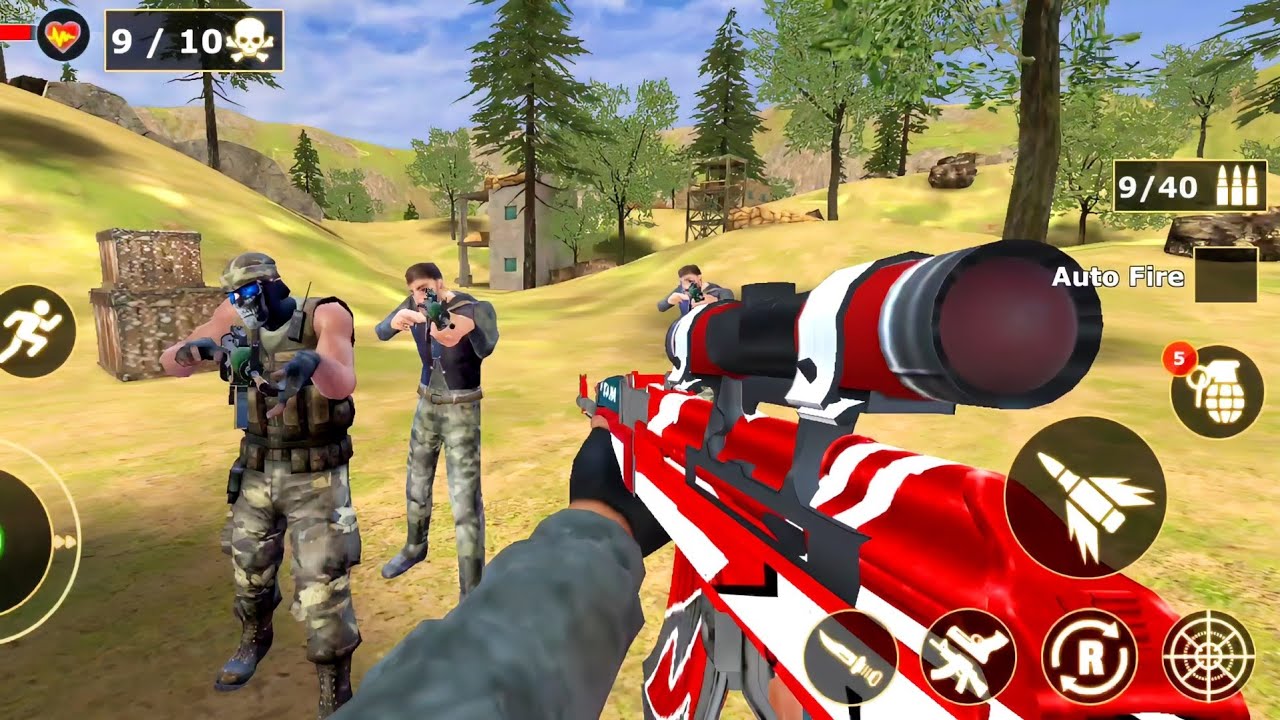Combat Shooter Gun Strike  _ Android GamePlay