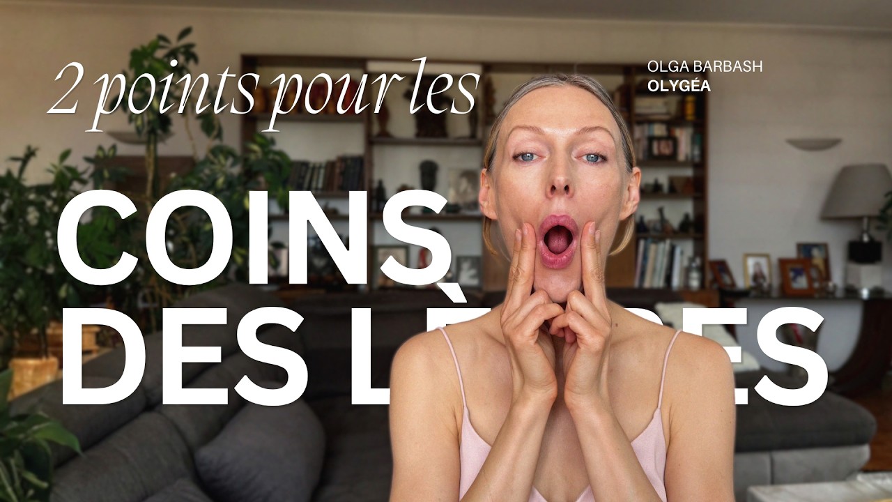 Massez juste 2 ponts pour remonter vos coins des lèvres / Facebuilding & Yoga du visage