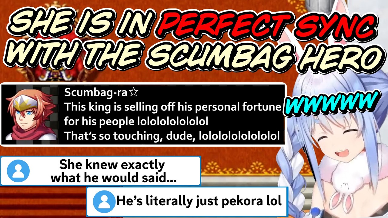 Pekora plays RPG but the Hero is a MASSIVE Scumbag【Full game highlight】
